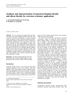 Synthesis and characterization of nanosized titanium dioxide and