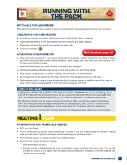 RUNNING WITH THE PACk