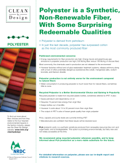 NRDC: Polyester is a Synthetic, Non