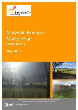 Maryvale Reserve Master Plan
