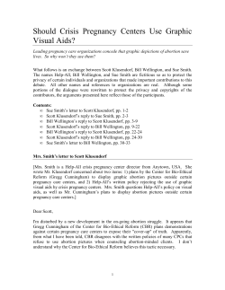 Should Crisis Pregnancy Centers Use Graphic Visual Aids?