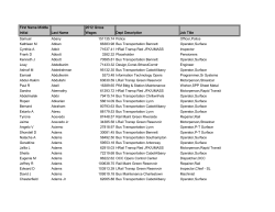 First Name Middle Initial Last Name 2012 Gross Wages
