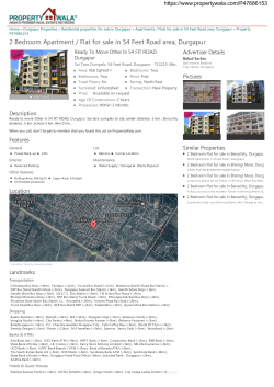 2 Bedroom Apartment / Flat for sale in 54 Feet Road area, Durgapur