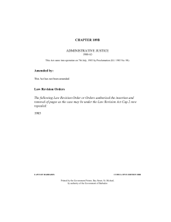 Administrative Justice