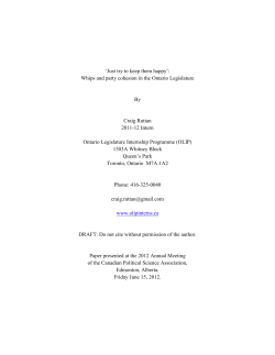 Constructing solidarity &ndash; Caucus &ndash; Whip relations in a minority