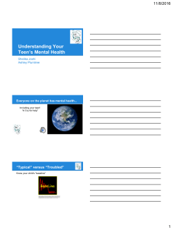 Understanding Your Teens Mental Health