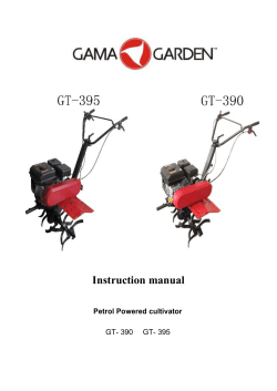 GT390 and GT395 instruction manual