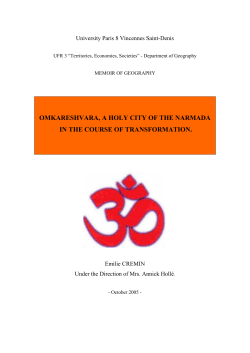 omkareshvara, a holy city of the narmada in the course of