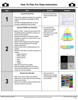 How To Plan For Daily Instruction