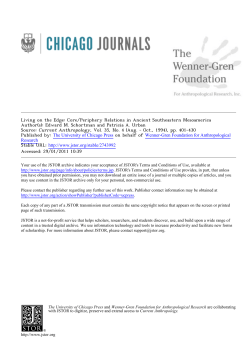 Core/Periphery Relations in Ancient Southeastern Mesoamerica