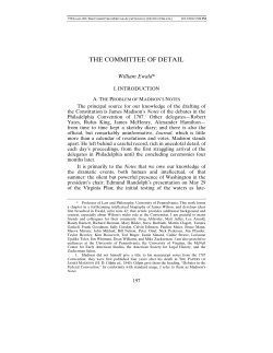 THE COMMITTEE OF DETAIL
