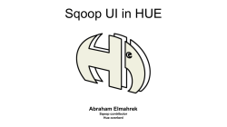 Sqoop UI in HUE