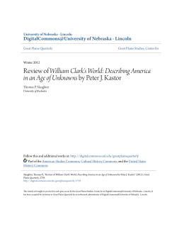Review of William Clark`s World - DigitalCommons@University of