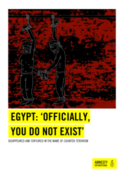 egypt: `officially, you do not exist`
