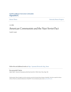 American Communists and the Nazi-Soviet Pact