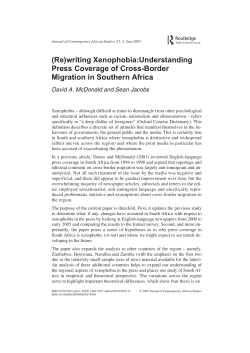 Media and xenophobia