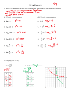 log 81 4 = log 125 3 = log 0.001 3 =