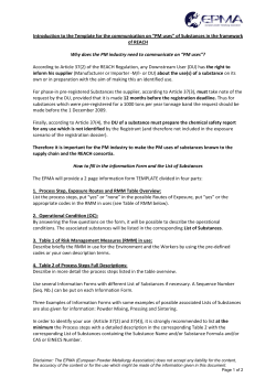 PM uses - European Powder Metallurgy Association