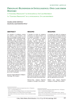 Pregnant Blindness in Intelligence. One case from History