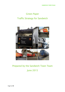 Sandwich Green Paper - Sandwich Town Council