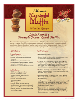 Linda Amendt`s Pineapple Coconut Crumb Muffins Linda Amendt`s