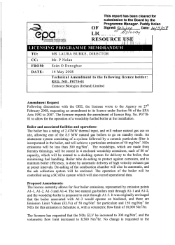 Inspector`s Report - Technical Amendment A