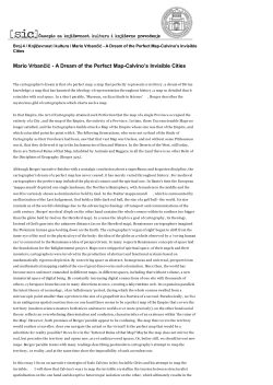 Mario Vrbančić - A Dream of the Perfect Map