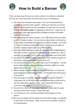 How to Build a Banner