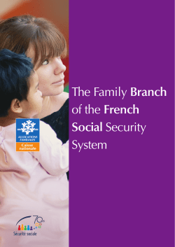 The Family Branch of the French Social Security System