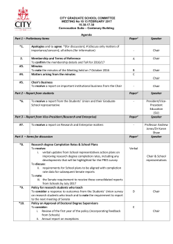 Agenda - City University