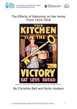 The Effects of Rationing on the Home Front