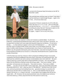 Hello… My name is John Hill I arrived at the Tennessee State