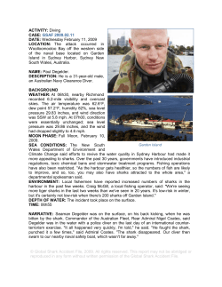 ACTIVITY: Diving CASE: GSAF 2009.02.11 DATE: Wednesday