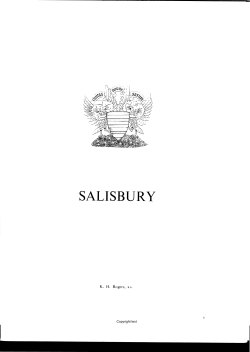 salisbury - Historic Towns Atlas