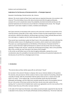 Andreas Losch and Andreas Krebs Implications for the Discovery of