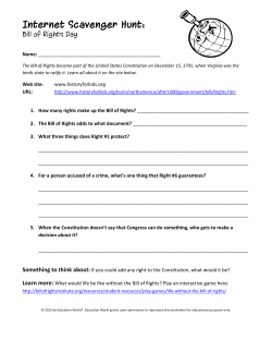 Internet Scavenger Hunt: