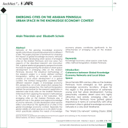 emerging cities on the arabian peninsula: urban - ArchNet-IJAR