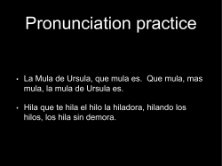 • La Mula de Ursula, que mula es. Que mula, mas mula, la mula de