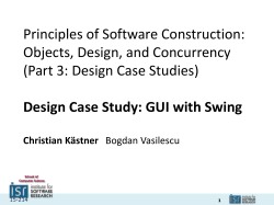 Design case study - Carnegie Mellon School of Computer Science