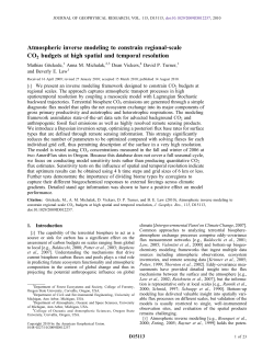 Atmospheric inverse modeling to constrain regional‐scale CO2