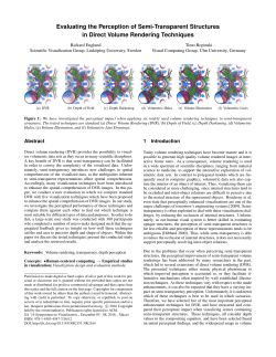Evaluating the Perception of Semi-Transparent Structuresn Direct