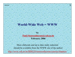 World-Wide Web = WWW