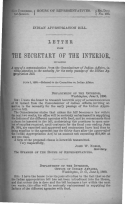 he secretary of the interior