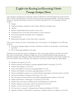 Passage Analysis Instructions