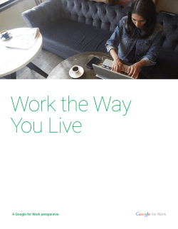A Google for Work perspective