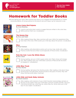 Homework for Toddler Books - Columbus Metropolitan Library