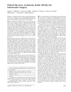 Pulsed Electron Avalanche Knife (PEAK) for