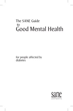 The SANE Guide to Good Mental Health