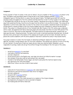 Leadership in Jamestown