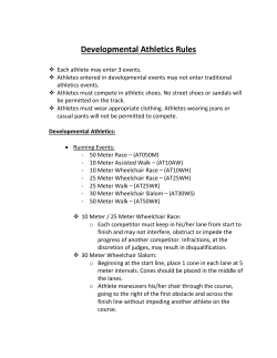 Developmental Athletics Rules